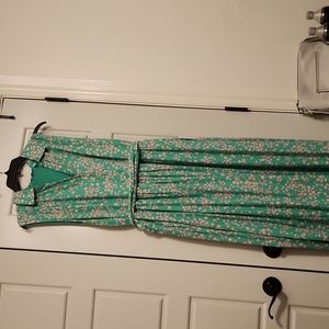 Fun floral sleeveless maxi